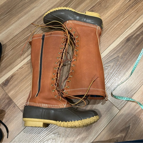 LL Bean women’s tall lined zip up brand boots size 10 winter snow waterproof - Picture 4 of 8